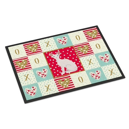 Carolines Treasures 18 x 27 in. Sphynx Cat Love Indoor or Outdoor Mat CK5794MAT